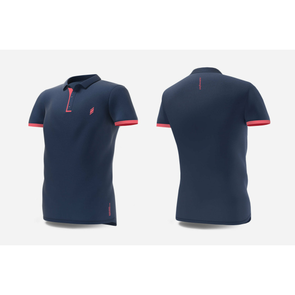 Performance Polo Navy/Peach