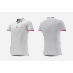 Performance Polo White/Pink