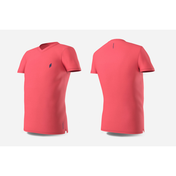 Performance Line V-Neck Peach/Navy